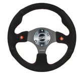 NRG- DUAL BUTTON STEERING WHEEL SUEDE